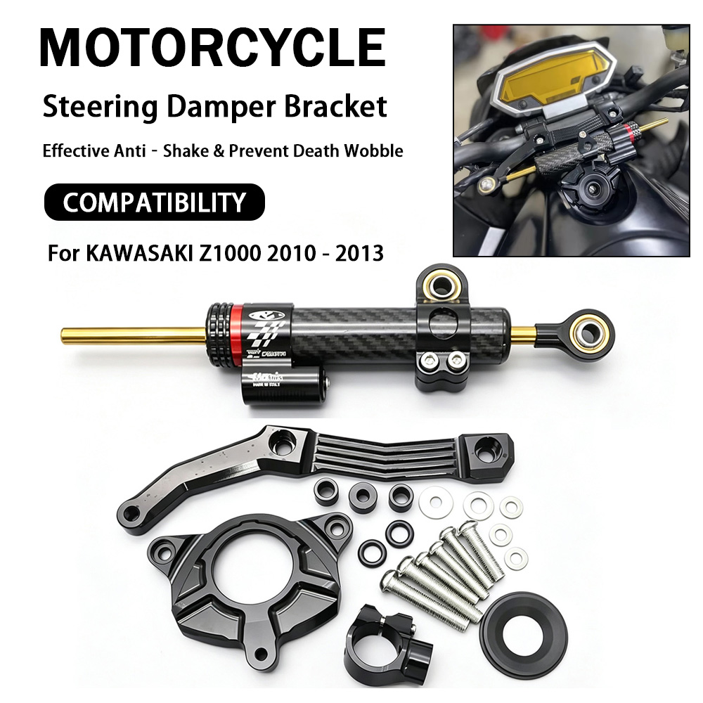 Steering Damper Stabilizer Kit Cnc - Aluminium CNC motorfiets stuurstabilisator Z1000 stuurdemper