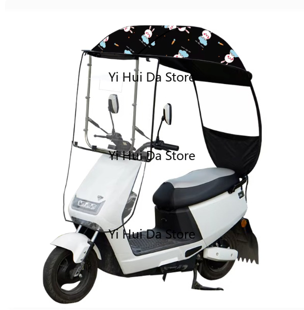 Electric Scooter Rain Cover - Luifel voor elektrisch voertuig Zonnescherm Vinyl
