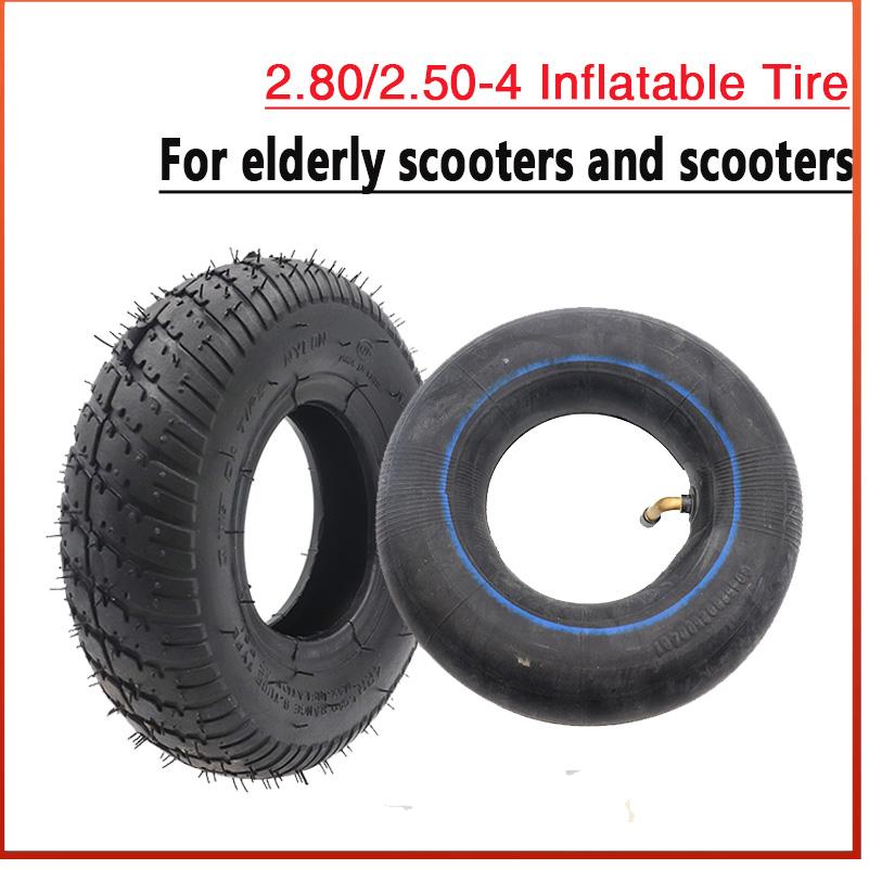 Scooter Tire - Hoogwaardige 2.80/2.50-4 opblaasbare banden voor elektrische