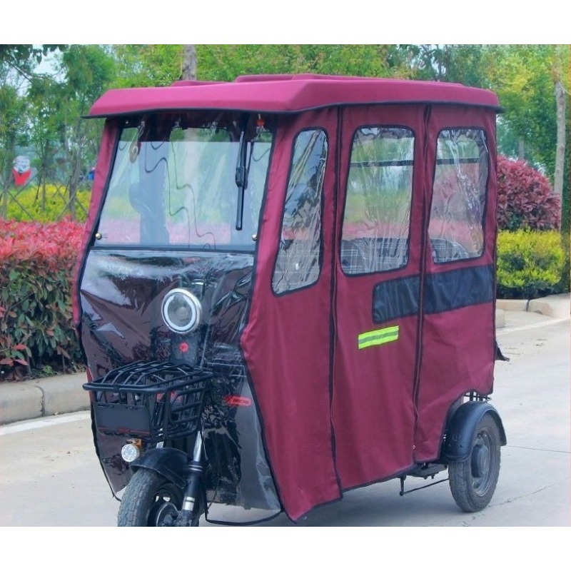 Electric Scooter Rain Cover - Gesloten dekzeil motorfiets elektrische driewieler gordijn