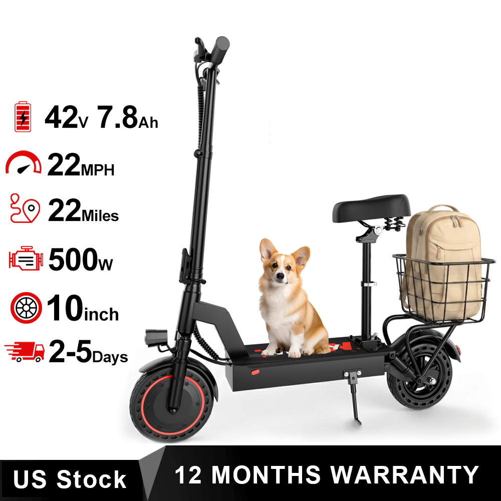 Electric Scooter Adults - 2026 Nieuwe 500W 10 inch elektrische