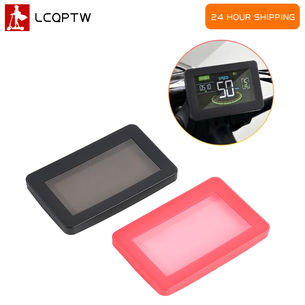 Electric Scooter Rain Cover - Siliconen dashboard beschermhoes Waterdichte LED-display schermhoes