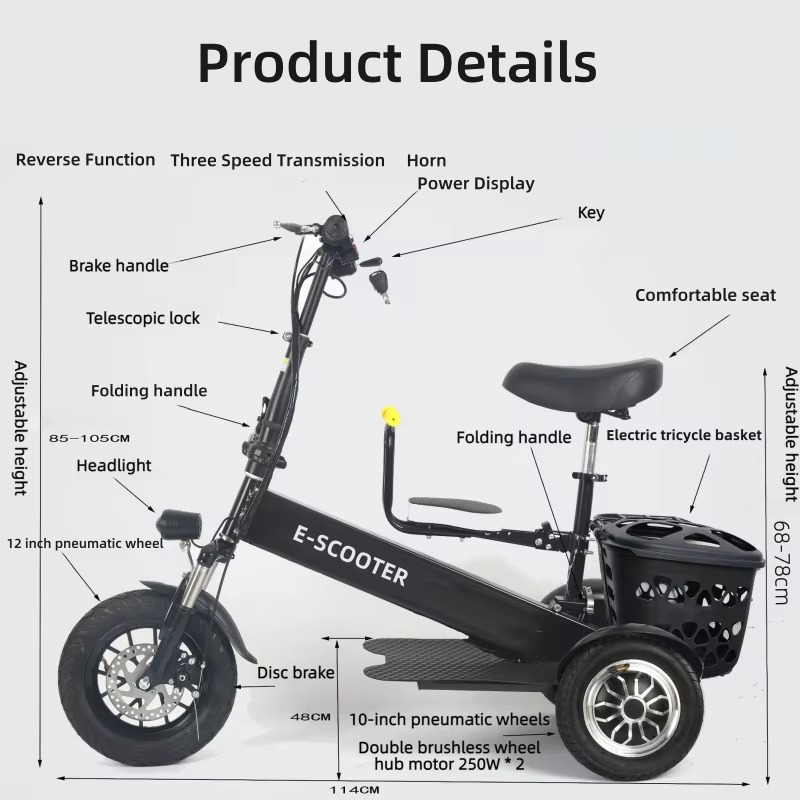 【2026】3-wiel 2-persoons opvouw - Scooter Tire recensie en prijs